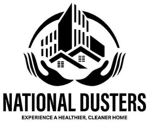 NATIONAL DUSTERS EXPERIENCE A HEALTHIER, CLEANER HOME logo