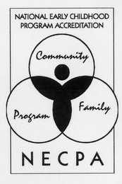 NATIONAL EARLY CHILDHOOD PROGRAM ACCREDITATION COMMUNITY PROGRAM FAMILY NECPA logo