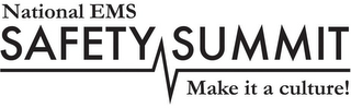 NATIONAL EMS SAFETY SUMMIT MAKE IT A CULTURE! logo