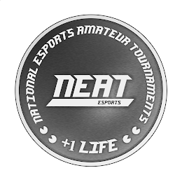 NATIONAL ESPORTS AMATEUR TOURNAMENTS NEAT ESPORTS +1 LIFE logo