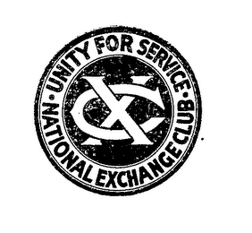 NATIONAL EXCHANGE CLUB UNITY FOR SERVICE logo