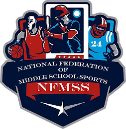 NATIONAL FEDERATION OF MIDDLE SCHOOL SPORTS NFMSS 24 logo