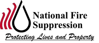 NATIONAL FIRE SUPPRESSION PROTECTING LIVES AND PROPERTY logo