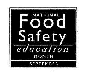 NATIONAL FOOD SAFETY EDUCATION MONTH SEPTEMBER logo