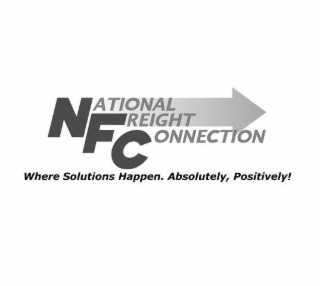 NATIONAL FREIGHT CONNECTION WHERE SOLUTIONS HAPPEN. ABSOLUTELY, POSITIVELY! logo