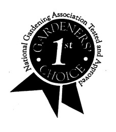 NATIONAL GARDENING ASSOCIATION TESTED AND APPROVED GARDENER'S 1ST CHOICE logo