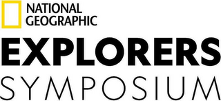 NATIONAL GEOGRAPHIC EXPLORERS SYMPOSIUM logo