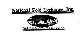 NATIONAL GOLD EXCHANGE, INC. WORLD WIDE LEADERS IN THE CORN INDUSTRY logo