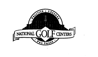 NATIONAL GOLF CENTERS PRACTICE LESSONS PRO SHOPS logo
