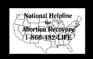 NATIONAL HELPLINE FOR ABORTION RECOVERY 1-866-482-LIFE logo
