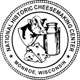 NATIONAL HISTORIC CHEESEMAKING CENTER MONROE, WISCONSIN logo