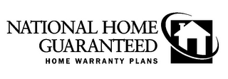 NATIONAL HOME GUARANTEED HOME WARRANTY PLANS logo