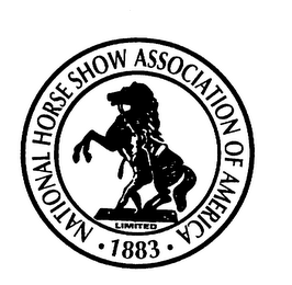 NATIONAL HORSE SHOW ASSOCIATION OF AMERICA 1883 LIMITED logo