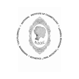 NATIONAL INSTITUTE OF COSMETOLOGY COSMETOLOGY BARBERING ESTHETICS NAIL ARTISTRY MASSAGE THERAPY N.I.O.C logo