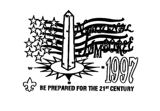 NATIONAL JAMBOREE 1997 BE PREPARED FOR THE 21ST CENTURY logo