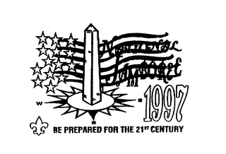 NATIONAL JAMBOREE 1997 W S E BE PREPARED FOR THE 21ST CENTURY logo