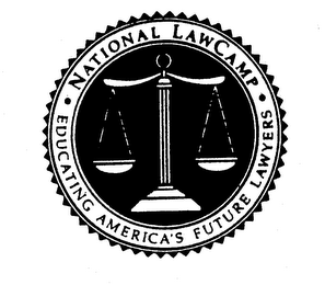 NATIONAL LAWCAMP EDUCATING AMERICA'S FUTURE LAWYERS logo