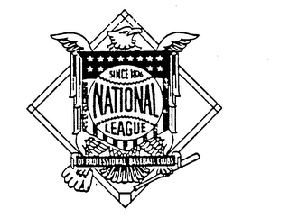 NATIONAL LEAGUE OF PROFESSIONAL BASEBALL CLUBS SINCE 1876 logo