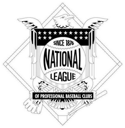 NATIONAL LEAGUE OF PROFESSIONAL BASEBALL CLUBS SINCE 1876 logo