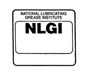 NATIONAL LUBRICATING GREASE INSTITUTE NLGI