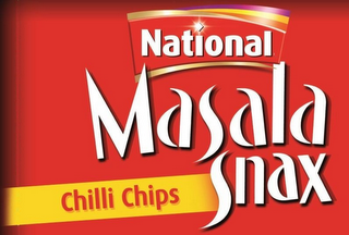 NATIONAL MASALA SNAX CHILLI CHIPS logo