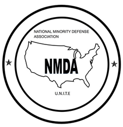 NATIONAL MINORITY DEFENSE ASSOCIATION NMDA U.N.I.T.E. logo