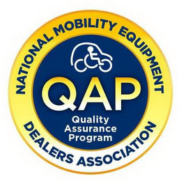 NATIONAL MOBILITY EQUIPMENT DEALERS ASSOCIATION QAP QUALITY ASSURANCE PROGRAM logo
