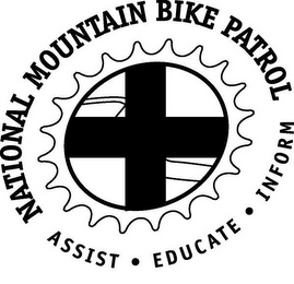 NATIONAL MOUNTAIN BIKE PATROL ASSIST · EDUCATE · INFORM logo