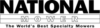 NATIONAL MOWER THE WORLD'S BEST SPECIALTY MOWERS logo