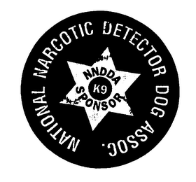NATIONAL NARCOTICS DETECTOR DOG ASSOC. NNDDA SPONSOR K9 logo
