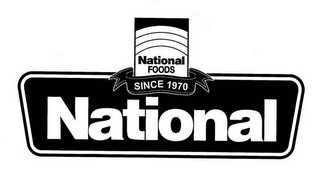 NATIONAL NATIONAL FOODS SINCE 1970 logo