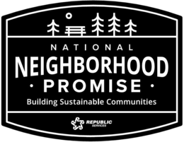 NATIONAL NEIGHBORHOOD PROMISE BUILDING SUSTAINABLE COMMUNITIES RRRRR REPUBLIC SERVICES logo