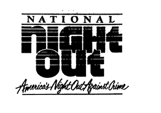 NATIONAL NIGHT OUT AMERICA'S NIGHT OUT AGAINST CRIME logo