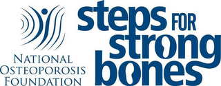 NATIONAL OSTEOPOROSIS FOUNDATION STEPS FOR STRONG BONES logo