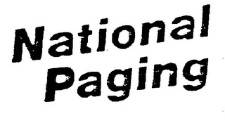 NATIONAL PAGING logo