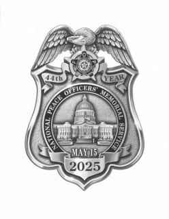 NATIONAL PEACE OFFICERS' MEMORIAL SERVICE; YEAR. logo