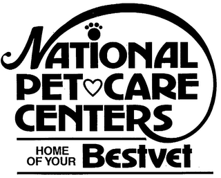NATIONAL PET CARE CENTERS HOME OF YOUR BEST VET logo