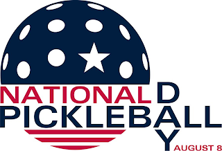 NATIONAL PICKLEBALL DAY AUGUST 8 logo