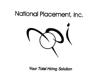 NATIONAL PLACEMENT, INC.  YOUR TOTAL HIRING SOLUTION logo