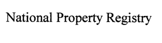 NATIONAL PROPERTY REGISTRY logo