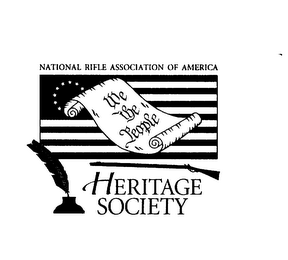 NATIONAL RIFLE ASSOCIATION OF AMERICA HERITAGE SOCIETY WE THE PEOPLE logo
