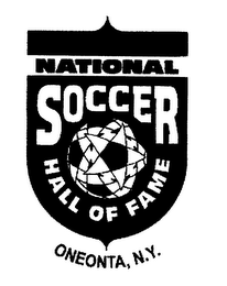NATIONAL SOCCER HALL OF FAME ONEONTA, N.Y. logo