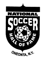 NATIONAL SOCCER HALL OF FAME ONEONTA, N.Y. logo