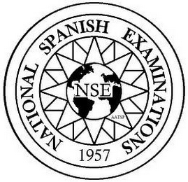 NATIONAL SPANISH EXAMINATIONS 1957 NSE AATSP logo