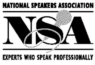 NATIONAL SPEAKERS ASSOCIATION NSA EXPERTS WHO SPEAK PROFESSIONALLY logo
