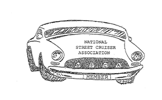 NATIONAL STREET CRUISER ASSOCIATION N S C A MEMBER logo