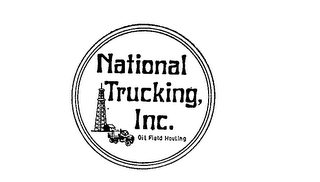 NATIONAL TRUCKING INC.  OIL FIELD HAULING logo
