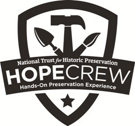 NATIONAL TRUST FOR HISTORIC PRESERVATION HOPE CREW HANDS-ON PRESERVATION EXPERIENCE logo