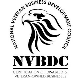 NATIONAL VETERAN BUSINESS DEVELOPMENT COUNCIL NVBDC CERTIFICATION OF DISABLED & VETERAN-OWNED BUSINESSES logo