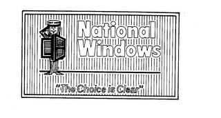 NATIONAL WINDOWS "THE CHOICE IS CLEAR" NAT WOOD logo